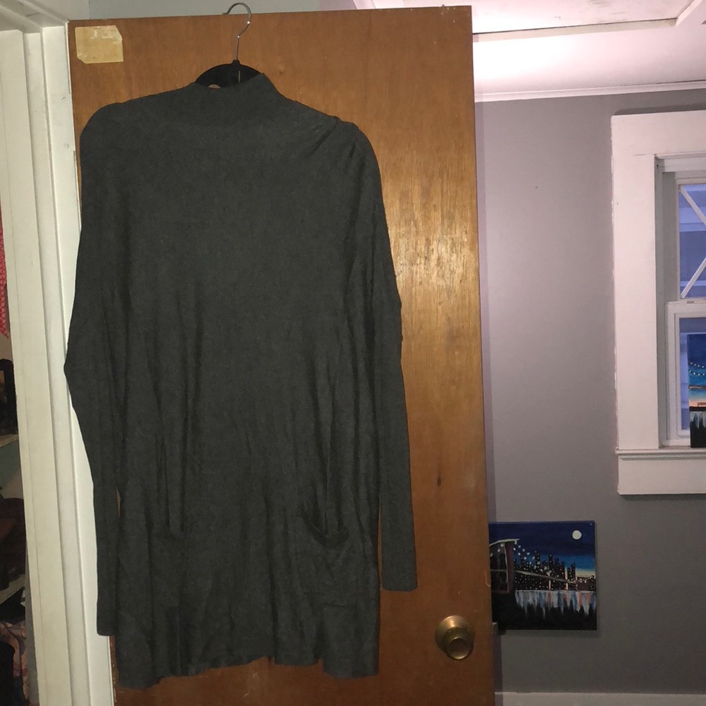 Grey sweater dress